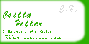 csilla hefler business card